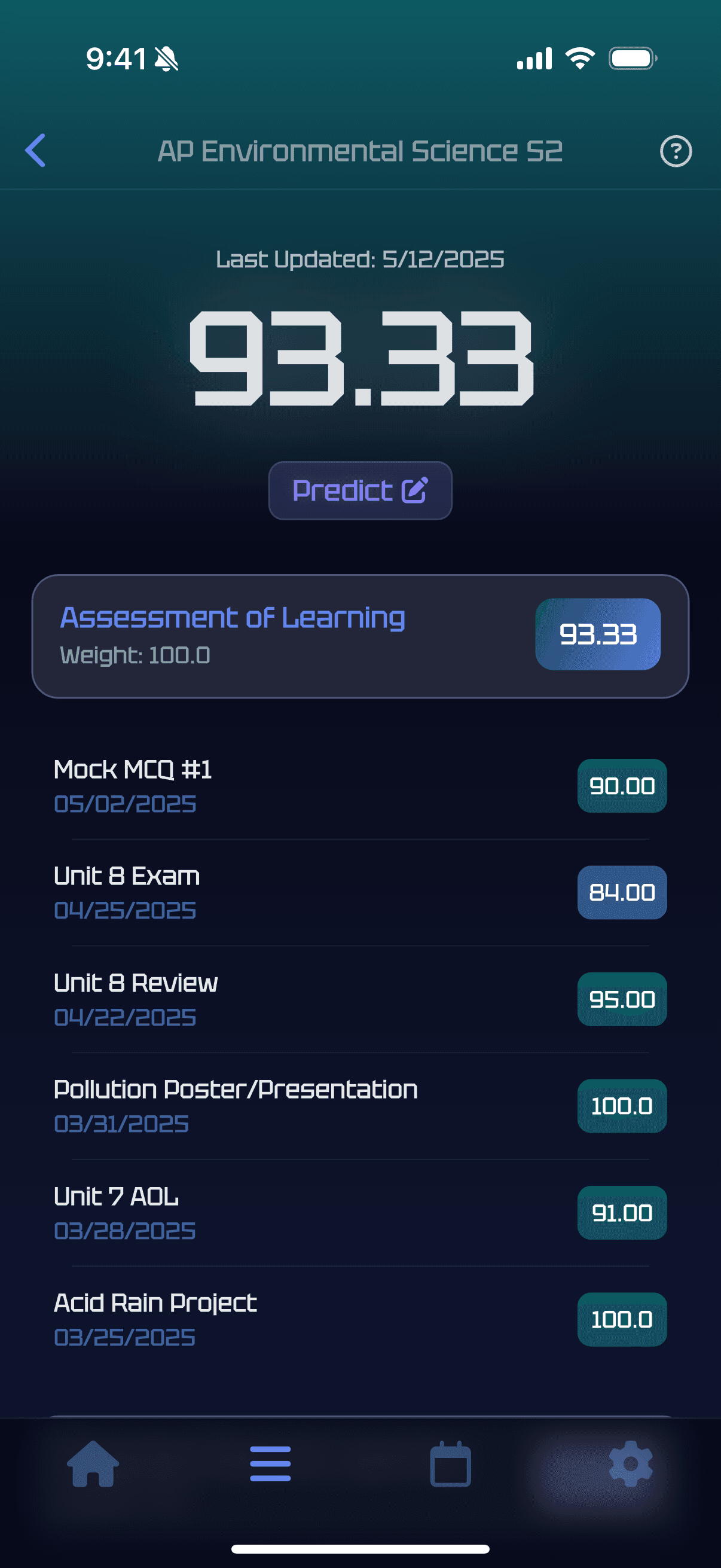 Grayd app screenshot IMG_8243.PNG - Academic companion app interface