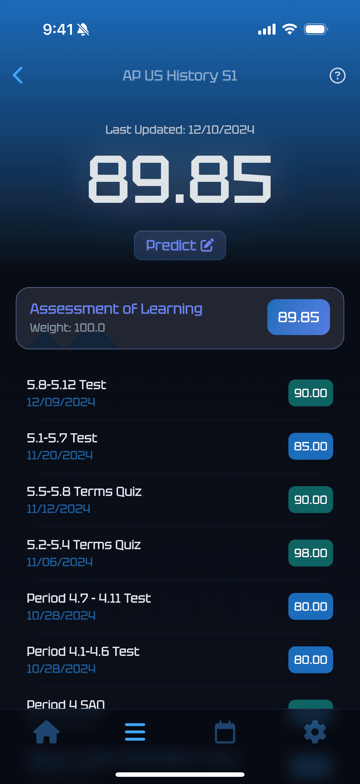 Grayd app screenshot IMG_8281.PNG - Academic companion app interface